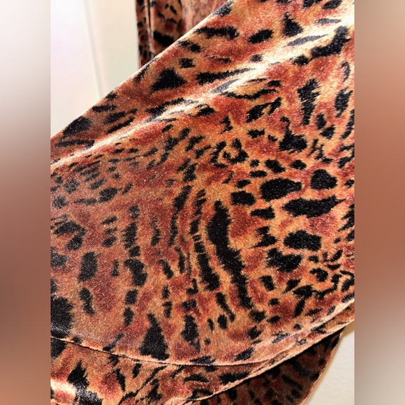 Leopard Print Velvet Blouse - Picture 3 of 4